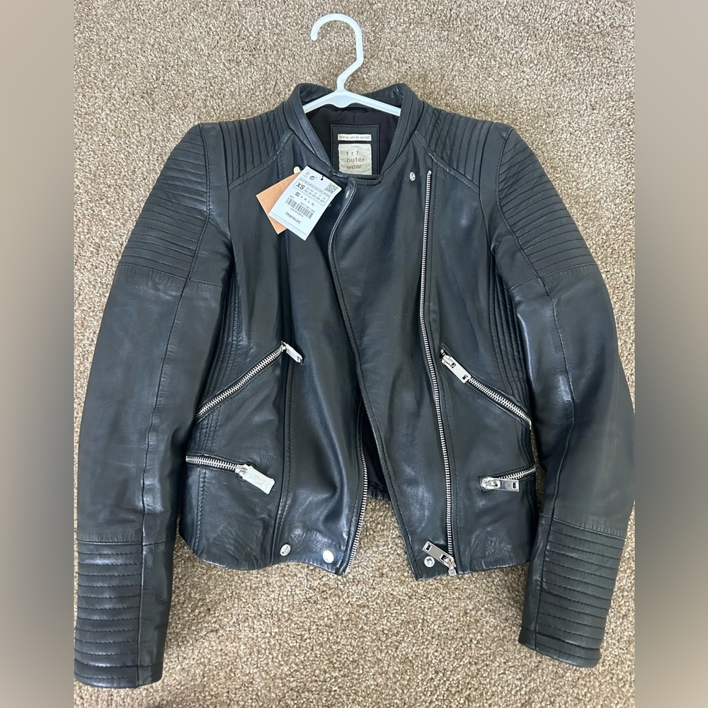 Zara Black Leather Jacket